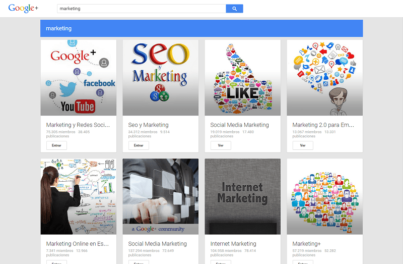 Comunidades de Google + Comunidades de Google +