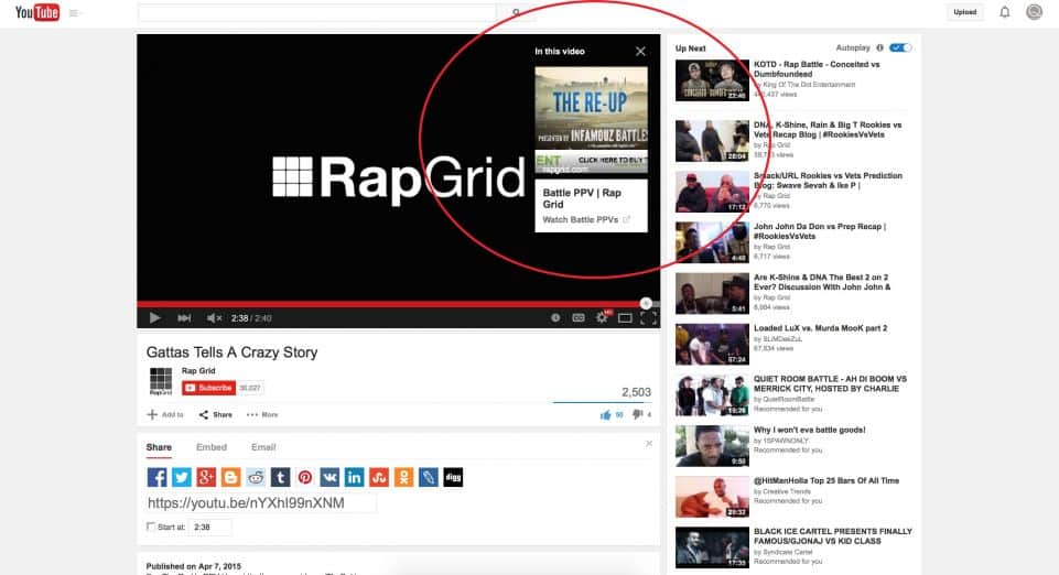 YouTube Cards, llamada a la acción en vídeos YouTube Cards, llamada a la acción en vídeos