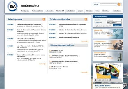ISA publica su web española con un potente gestor de contenidos