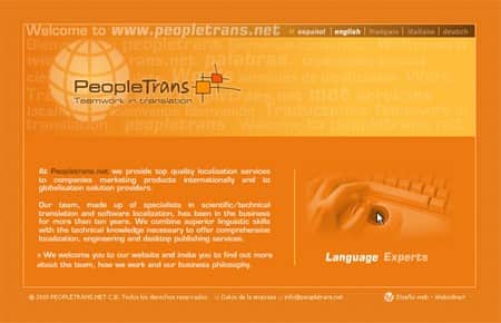 La traductora peopletrans estrena web multilingüistica en flash