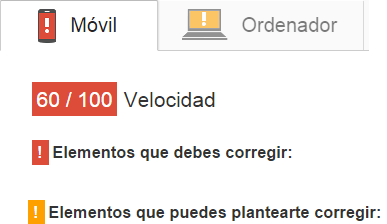 Velocidad del sitio web, código sin errores y optimizado