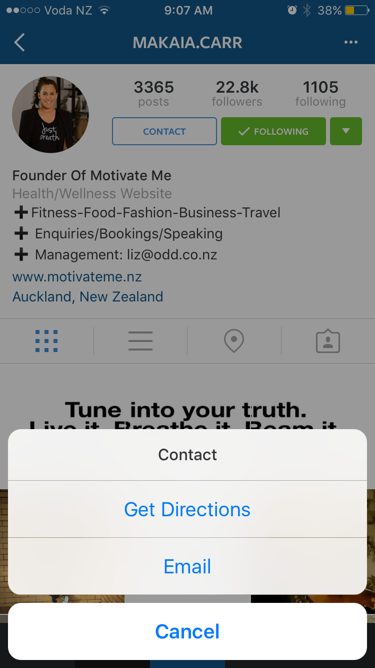 perfiles de empresa en Instagram