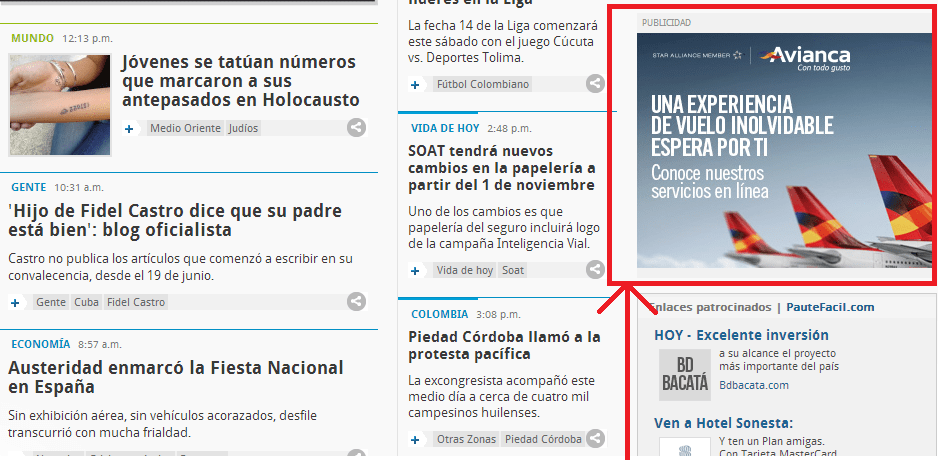 ¿Cuáles son los formatos de publicidad más destacados?